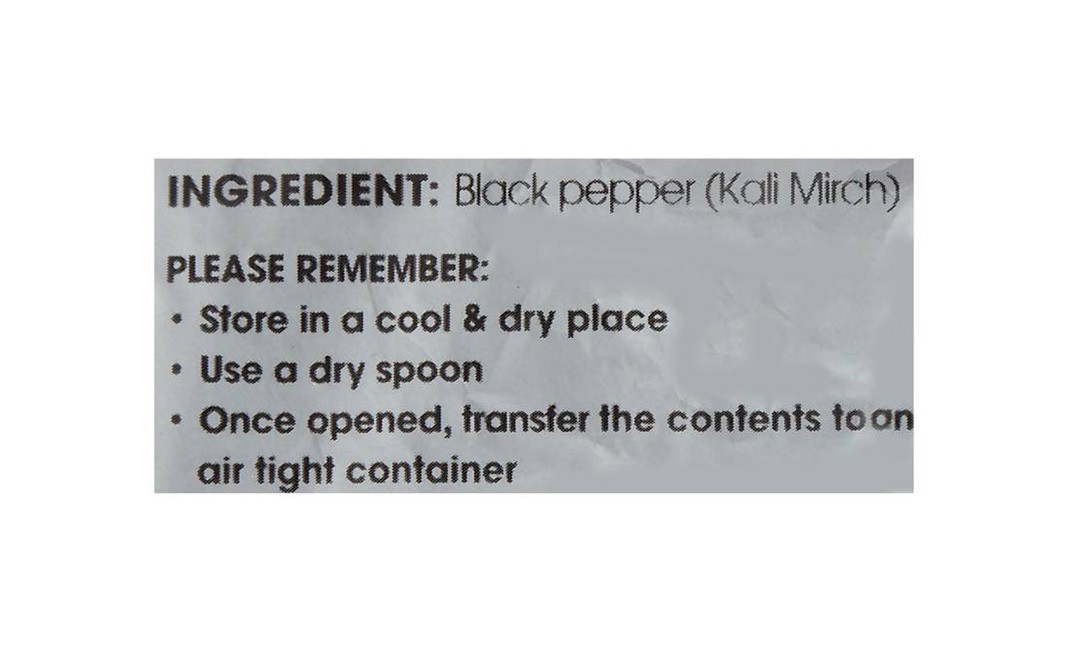 MTR Kali Mirch - Black Pepper Powder   Pack  100 grams